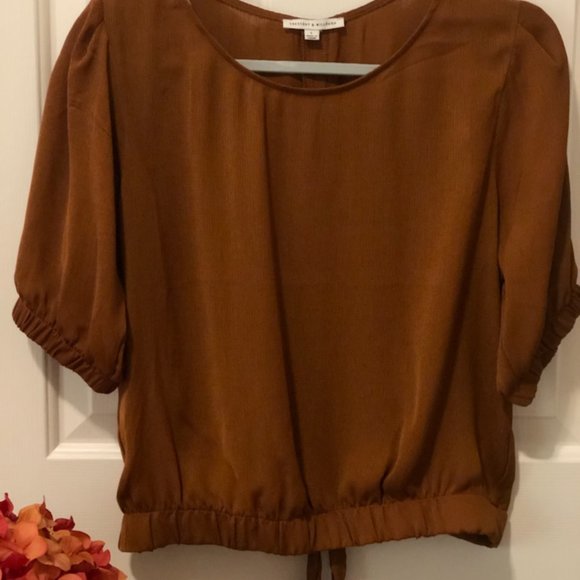 Crescent & Willough Rust NWOT w/ Tie in Back - LG - Picture 2 of 5